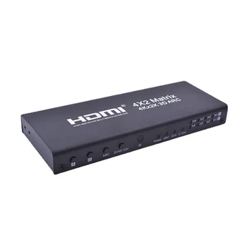 Aoyu HDMI matrica 4x2 HDMI 4 In 2 Out HDMI Switcher Converter 4K2K 3D 1.4b