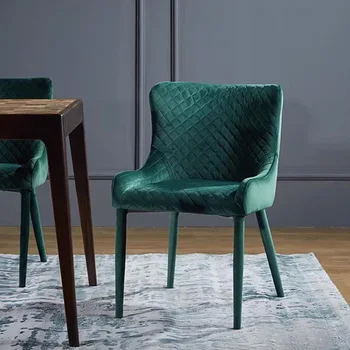 Atpalaiduojanti minkšta valgomojo kėdė Pagrindinis Šiaurės šalių klasikinis lengvas prabangus valgomojo kėdės Dizaineris Creative Silla Comedor miegamojo baldai