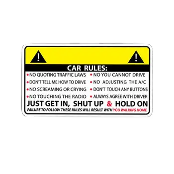 Atspindinčios saugos taisyklės Lipdukas džipams Lipdukai Automobilio saugos įspėjimo taisyklės Automobilių lipdukai Langų klijai Vinilo automobilio langų klijai