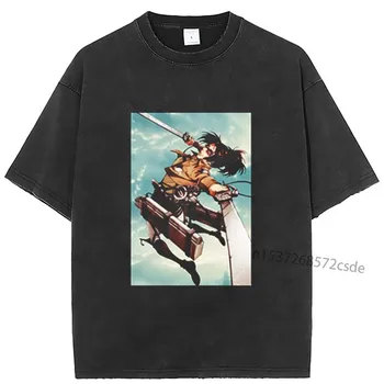 Attack On Titan 2023 Vyriški moteriški marškinėliai Anime marškinėliai Harajuku Juokingo rašto marškinėliai Drabužiai Hip Hop Tops Tees Summer Tops