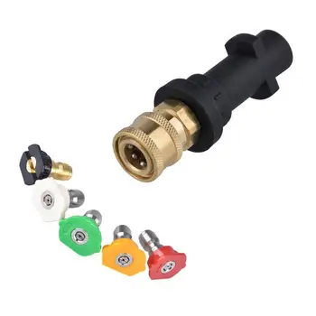 Aukšto slėgio automobilių plovimo vandens plovimo jungtis Brass1/4 greito prijungimo adapteris Automobilių skalbimo mašinų priedai
