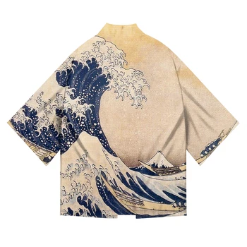 Aukštos kokybės kiniški elementai Kimono 2023 Nauja Kimono mada Patogūs vonios drabužiai Laisva japoniškų samurajų drabužių versija