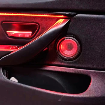 Automobilio durų garso šviečiančio garsiakalbio dangtelis, skirtas BMW F30 F32 F31 F34 3 4 serijos automobiliniams garsiakalbiams dėklas su aplinkos šviesos apdaila