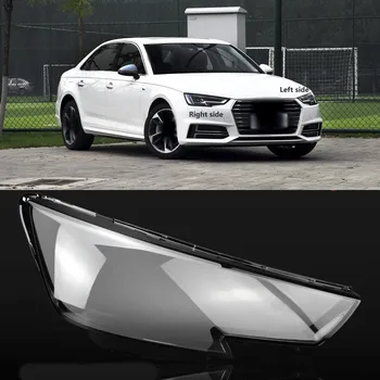 Automobilio priekinio žibinto dangtelio objektyvas Stikliniai priekiniai žibintai Skaidrus šviestuvas Lempos apvalkalo kaukės Audi A4L 2017-2019