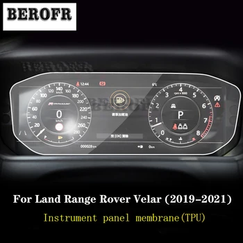Automobilio priekinė dalis Prietaisų skydelio membrana LCD ekranas TPU apsauginė plėvelė Apsauga nuo įbrėžimų Land Range Rover Velar 2017-2023