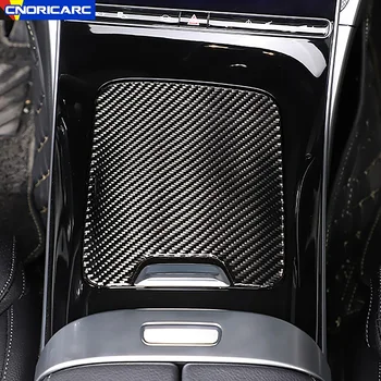 Automobilio stilius Centrinė konsolė Daiktadėžės skydo apdaila Mercedes Benz C klasė W206 2022 2023 Anglies pluošto centrinio dangčio apdaila