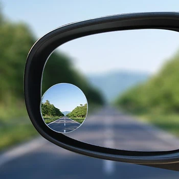 automobilis 360 laipsnių reguliuojamas HD galinio vaizdo išgaubtas veidrodis automobilio atbulinės eigos plataus kampo transporto priemonės aklosios zonos veidrodėliui