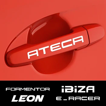 Automobilių aksesuarai Durų rankenos veidrodėliai Valytuvų dekoravimo lipdukai SEAT Ibiza Leon Cupra e-Racer Ateca Formentor FR Racing