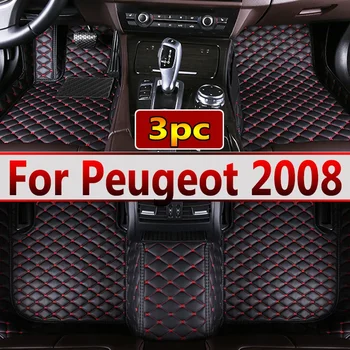 Automobilių grindų kilimėliai Peugeot 2008 2020 2021 Kilimai Pėdų pagalvėlės Priedai Interjero dalys Neperšlampami apsauginiai kilimėliai Automobilių brūkšnys