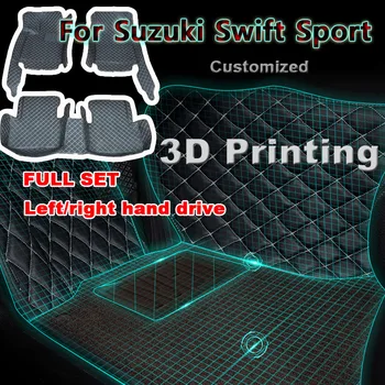 Automobilių grindų kilimėliai Suzuki Swift Sport 2014 2015 2016 2017 Custom Auto Foot Pads Automobilių kilimų dangtis Interjero aksesuarai