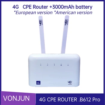 B612 Pro 4G CPE VPN PPOE maršrutizatorius su baterija 3000mAh 4G LTE MIFI Viešosios interneto prieigos taškas Mobilusis WIFI
