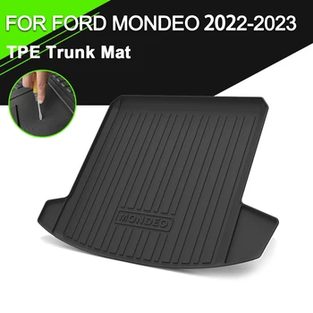 Bagažinės kilimėlis TPE FORD MONDEO 2022-2023 automobilių vandeniui atsparūs neslystantys guminiai krovinių įdėklų priedai