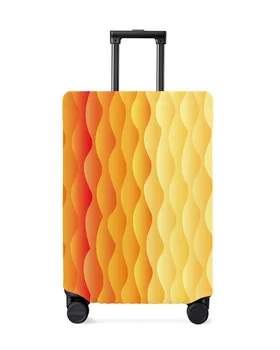 Banguotas gradiento tekstūros kelioninio bagažo dangtelis Elastinis bagažo dangtelis 18-32 colių lagamino dėklas Dulkių dangtelis Kelionių priedai
