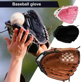 Beisbolo lazdos pirštinė Dviguba dirbtinė oda Sustorėjęs nykštys Sustiprintas dugnas Patvari PVC beisbolo pirštinė