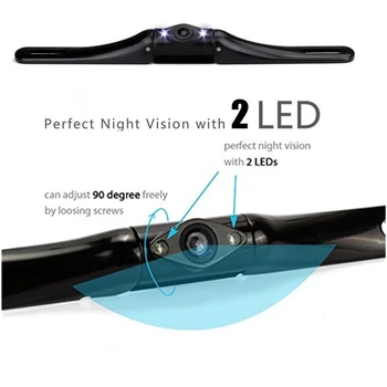 Belaidė automobilio galinio vaizdo kamera WIFI 170 laipsnių atbulinės eigos prietaisų skydelis naktinio matymo mini parkavimas iPhone Android