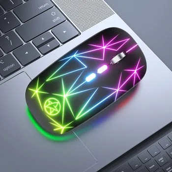 Belaidė pelė RGB įkraunama pelė Belaidis kompiuteris 