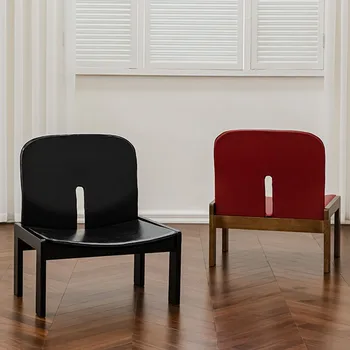 Black Bankquet Back Support Svetainės kėdės Garden Nordic Fashion Floor Viengubos kėdės Tingūs suaugusieji Laukia Sedie namų baldai