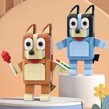 Bluey Vaikų animaciniai žaislai Statybiniai blokai Rankų darbo žaislai Mažos dalelės, suderinamos su vaikais Lavinamoji dovana
