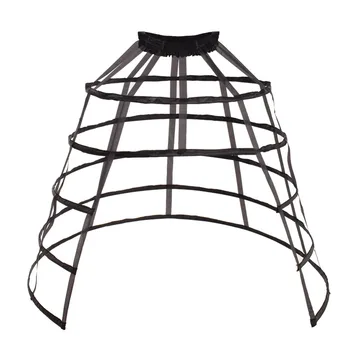 Cage Hoop sijonas Šurmulys Petticoat Viktorijos laikų balinė suknelė Vintage Dance Party A Line Frame Crinoline Pannier Underskirt Slip