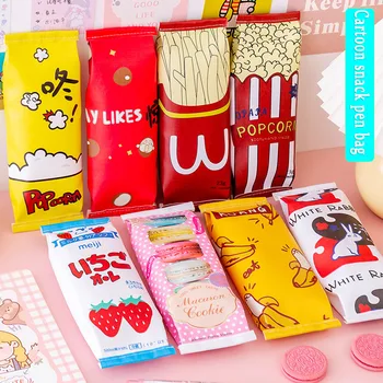 Can Creative Snack Pencil Case Special Students Stationery Storage Box Popcorn Chips Pencil Box