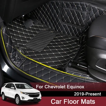Car 3D Full Surround Custom Foot Mat for Chevrolet Equinox 2019-Present LHD Leather Floor Protect Waterproof Pad Auto Accessory
