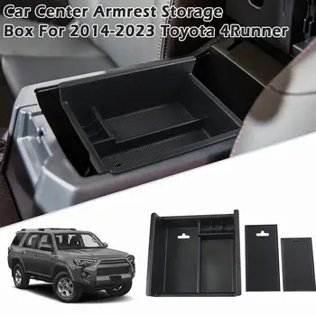 Car Center Console Porankių dėžutė Daiktadėžė Toyota 4Runner 2010-2021 Priedai ABS juodo dėklo porankis Antrinis korpuso organas N2V5