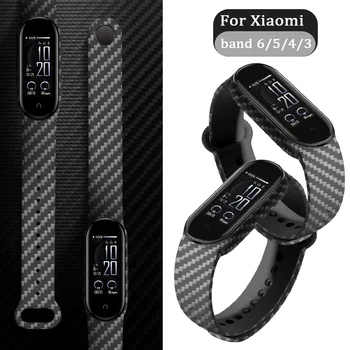 Carbon Fiber Pattern Watch Band for Xiaomi Watch Band 6 5 4 3 Wristband Smart Sports Replacement Wrist Band Watch Accessories