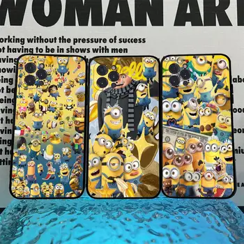 Cartoon Little Yellow Man Phone Case For IPhone 15 14 11 12 13 Mini Pro XS Max Cover 6 7 8 Plus X XR SE 2020 Funda Shell