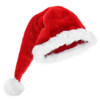 Christmas Cosplay Hat Plush Christmas Santa Hat Christmas Stay Thicken Plush Hat Prop