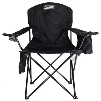 Coleman® suaugusiųjų stovyklavimo kėdė su įmontuotu 4 skardinių aušintuvu, juoda