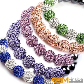Crystals apyrankė Papuošalai moterims 10mm Micro Pave CZ Disco Ball Beads Bangles Dovanos Reguliuojamos