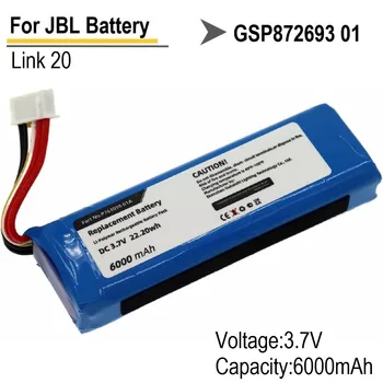 CulHye pakaitinė baterija JBL Link 20 Link20 P763098 01A originali baterija 6000mAh