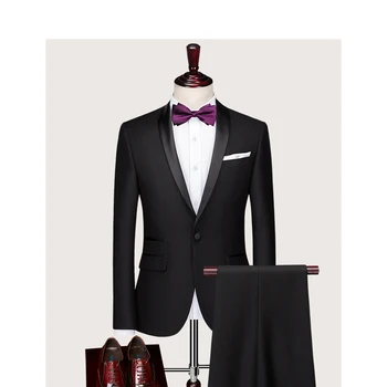 Custom Made Groom Wedding Dress Blazer Pants Business High-end Classic Dress Kelnės SA08-62999