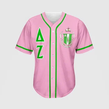 Delta Zeta Personalizuoti Unisex beisbolo marškinėliai 3D All Over Printed Baseball Jersey Shirts hip hop Tops