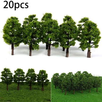 Diorama Model Trees Landscape Layout Scale Railroad Pasidaryk pats dekoravimas Sodas Mini miniatiūriniai geležinkelio peizažo reikmenys