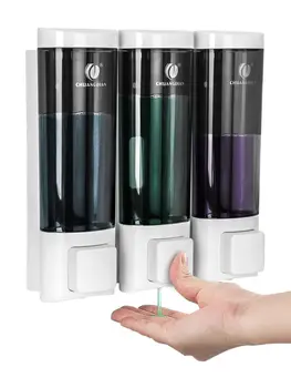 Dušo muilo šampūno dozatorius 1/2/3×200ML kameros daugkartinio užpildymo skysto muilo dozatoriaus buteliukas Skaidrus kūno rankų plovimo indas