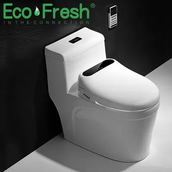 Ecofresh Išmanioji tualeto sėdynė tualeto sėdynės bidė elektrinis bidė dangtelis šilumos sėdynės led lemputė Išmanusis tualeto dangtelis automatinis