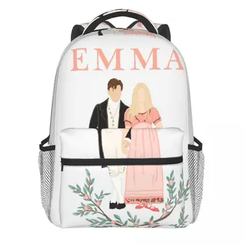 Emma Classic filmo kuprinė Jane Austen koledžo kuprinės Vyrai Aukštos kokybės raštas Vidurinės mokyklos krepšiai Stilingas kuprinė