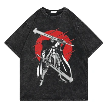 Fashion Harajuku Tshirt Vyrai Moterys Išskalbti marškinėliai Overlord Anime Hip Hop marškinėliai trumpomis rankovėmis Unisex
