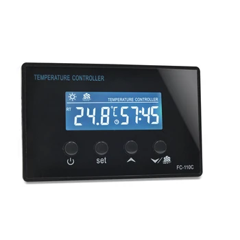 FC-110C 230V10A LCD Mini pirties kambario pėdų SPA skaitmeninis temperatūros reguliatorius su atgalinės atskaitos laikmačio reguliatoriumi