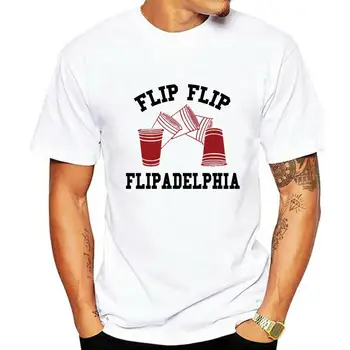 Flip Flip Flipadelphia Always Sunny In Philadelphia Retro Unisex marškinėliai B67 Hip-hop Tops marškinėliai