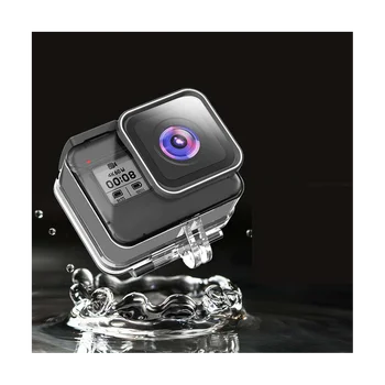 For Hero 8 skaidrus nešiojamas vandeniui atsparus apvalkalo apsaugos dėklas Nardymo dėžutė Povandeninių fotoaparatų priedai