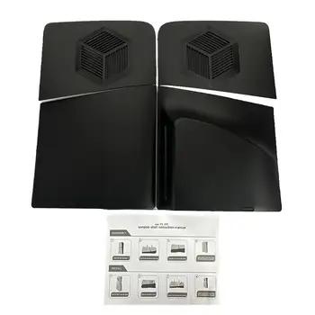 For PS5 Slim Host Faceplate optinio disko pakaitinio korpuso dėklas, skirtas PS5Slim UHD pagrindinio kompiuterio dangtelio padalintas korpusas su skylėmis