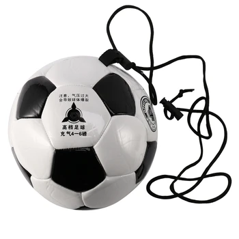 Futbolo treniruočių kamuolys Reguliuojamas bungee elastinis treniruočių kamuolys su virvės dydžiu 4 Futbolas treniruotėms Sportuoti