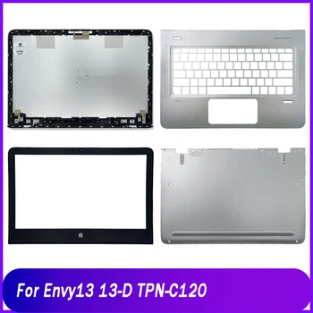 Galinis dangtis HP Envy13 13-D TPN-C120 serijos nešiojamojo kompiuterio LCD galinio dangtelio priekinis rėmelis Palmrest viršutinis apatinis pagrindo dėklas Sidabras 829288-001