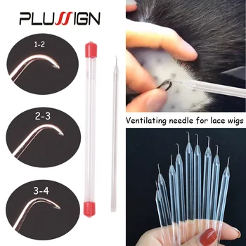 Geriausios kokybės plaukų ventiliavimo adata perukams Nėrimo kabliukų įrankių gamyba Skaidrus laikiklis Plaukų vėdinimas Nėrinių perukai Smeigtukai