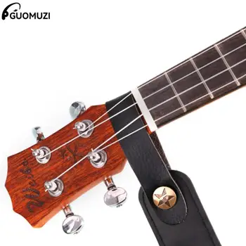 Gitaros kaklo dirželis Gitaros dirželis odinis galvos diržo laikiklis Mygtukas Seifas Užraktas Ukulele bosas Liaudies akustinė elektrinė gitara Priedai