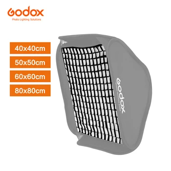 Godox Grid Portable 40X40cm 50X50cm 60X60cm 80x80cm Photo Softbox Honeycomb Grid for Studio Srobe Flash Light (tik tinklelis)