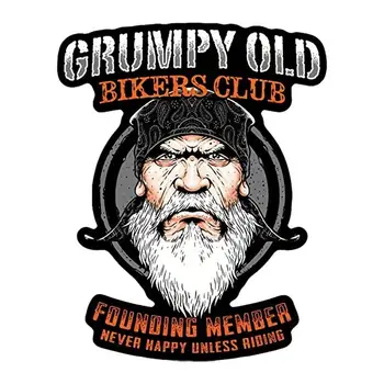 Grumpy Old Member lipdukai Grumpy Riders lipdukai Automobilio priekinis galinis langas Priekinio stiklo lipdukas motociklams Valtys