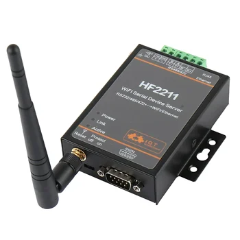 HF2211 Serial to WiFi RS232/RS485/RS422 į WiFi/Ethernet keitiklio modulis pramoninės automatikos duomenų perdavimo HF2211A